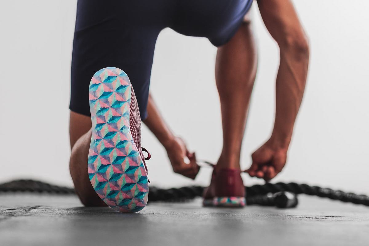 Nobull Superfabric Trainer Fitness Schoenen Heren Donkerrood | 158023-CNF