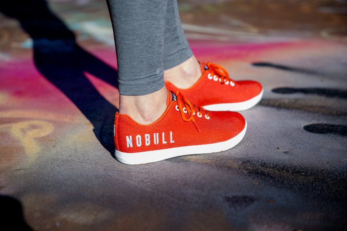 Nobull Superfabric Trainer Fitness Schoenen Dames Oranje | 169725-OYA