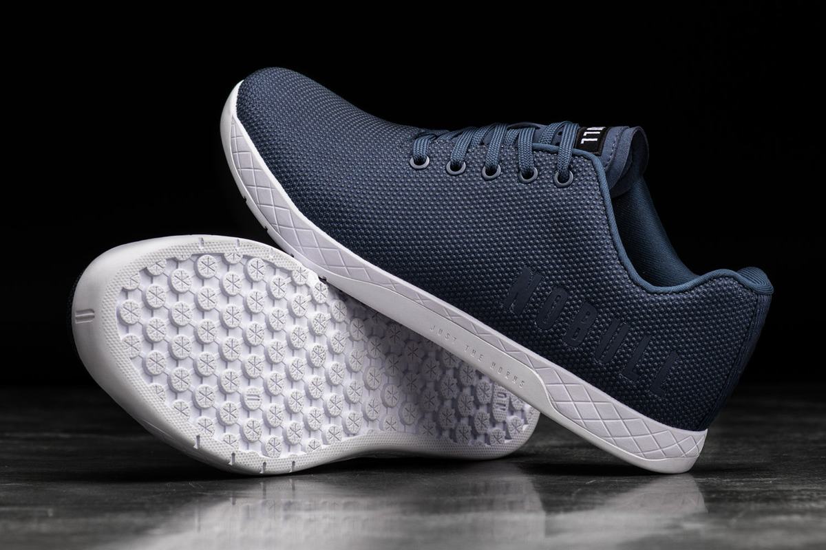 Nobull Superfabric Trainer Fitness Schoenen Dames Donkerblauw Wit | 196708-VLA