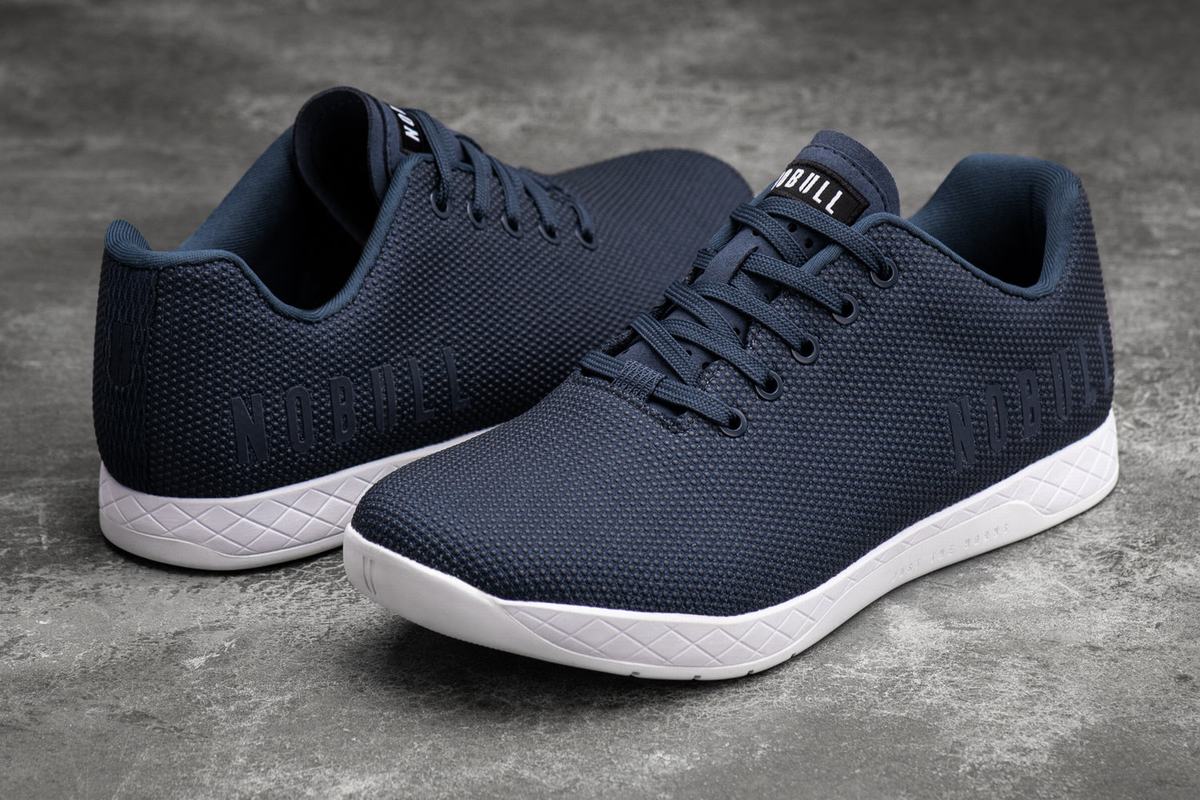 Nobull Superfabric Trainer Fitness Schoenen Dames Donkerblauw Wit | 196708-VLA