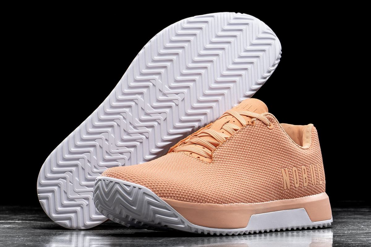 Nobull Superfabric Trainer Fitness Schoenen Dames Abrikoos | 245386-HIE