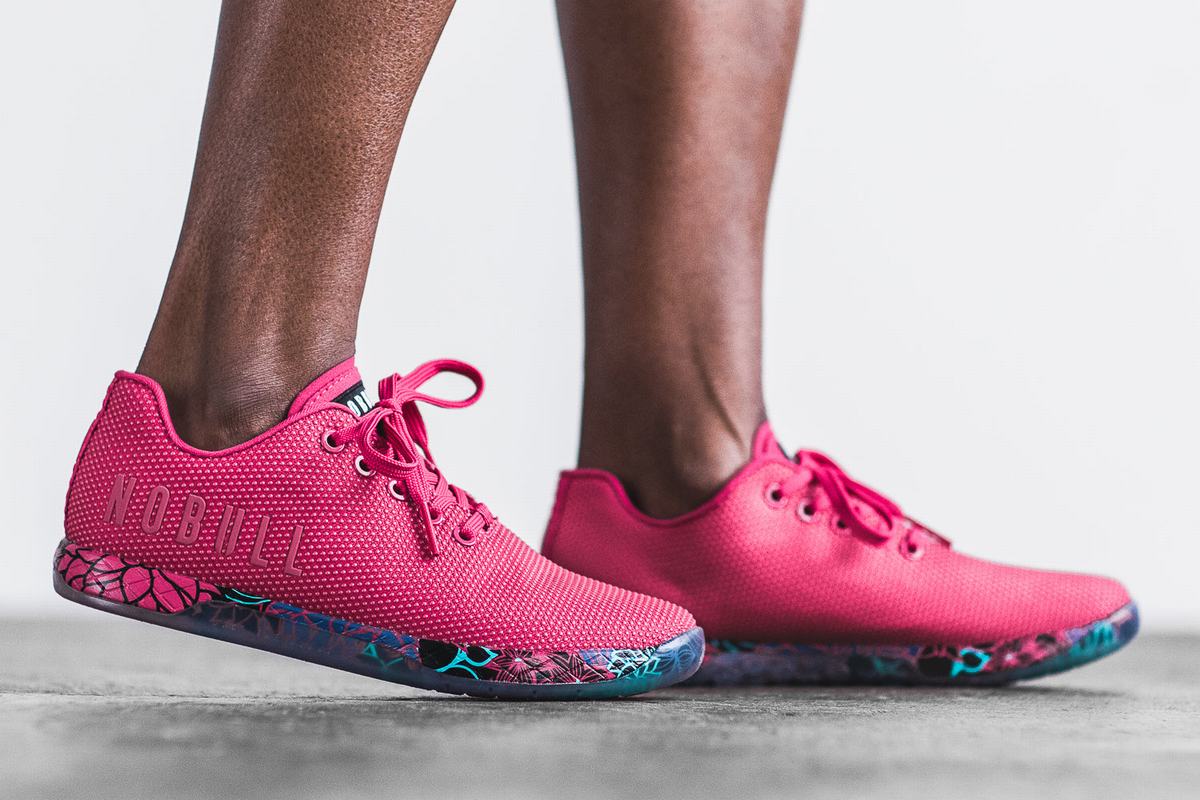 Nobull Superfabric Trainer Fitness Schoenen Dames Roze | 289563-PRI