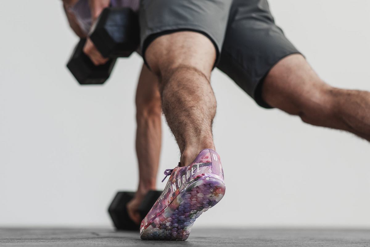 Nobull Superfabric Trainer Fitness Schoenen Heren Paars | 296704-CTQ