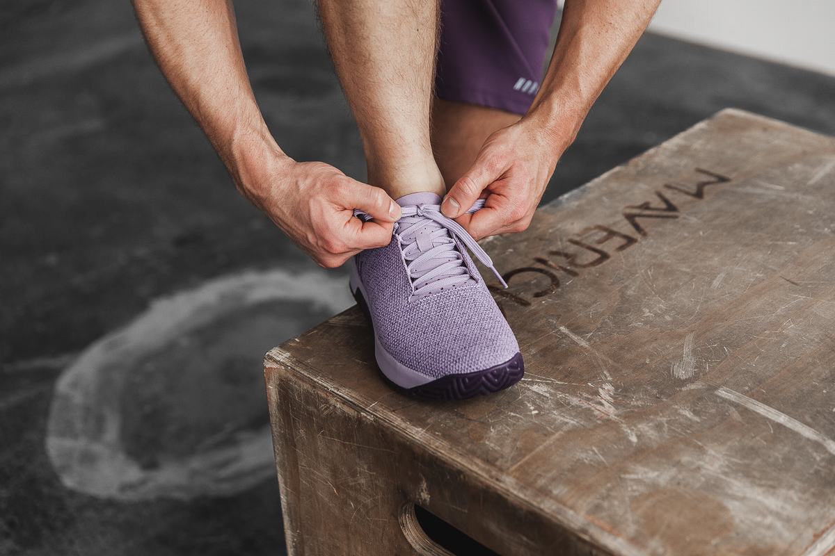 Nobull Superfabric Trainer Fitness Schoenen Heren Lavendel | 297543-HJG