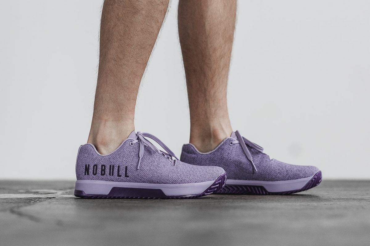 Nobull Superfabric Trainer Fitness Schoenen Heren Lavendel | 297543-HJG