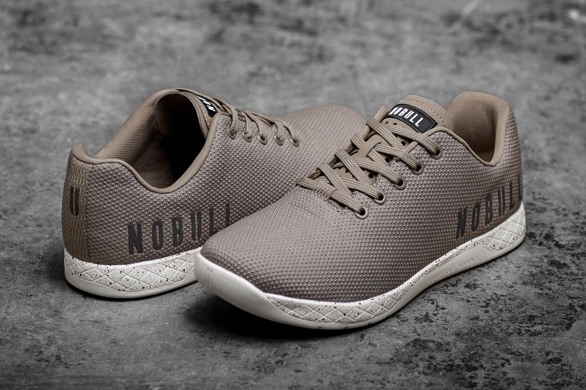 Nobull Superfabric Trainer Fitness Schoenen Heren Khaki | 301654-ZTG