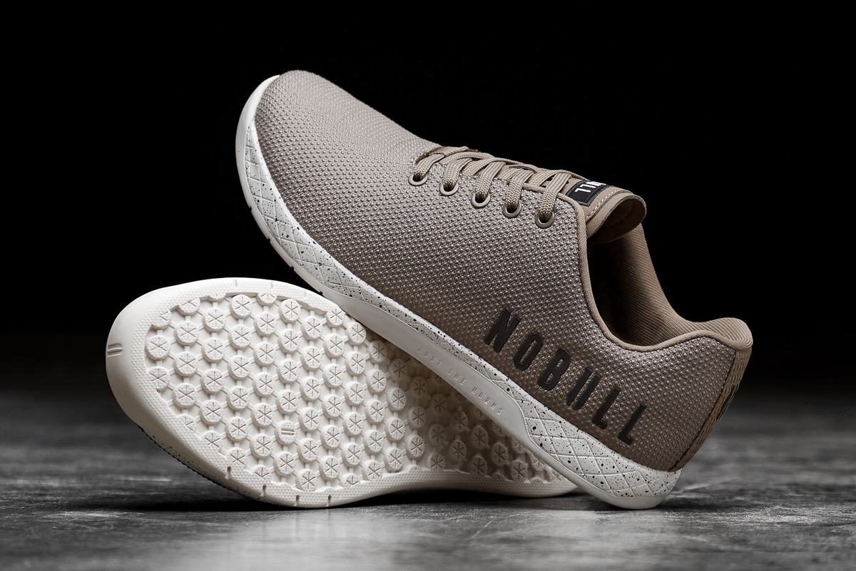 Nobull Superfabric Trainer Fitness Schoenen Heren Khaki | 301654-ZTG