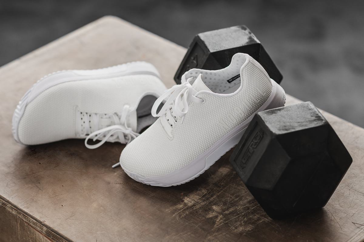 Nobull Superfabric Trainer Fitness Schoenen Dames Wit | 351672-FCQ