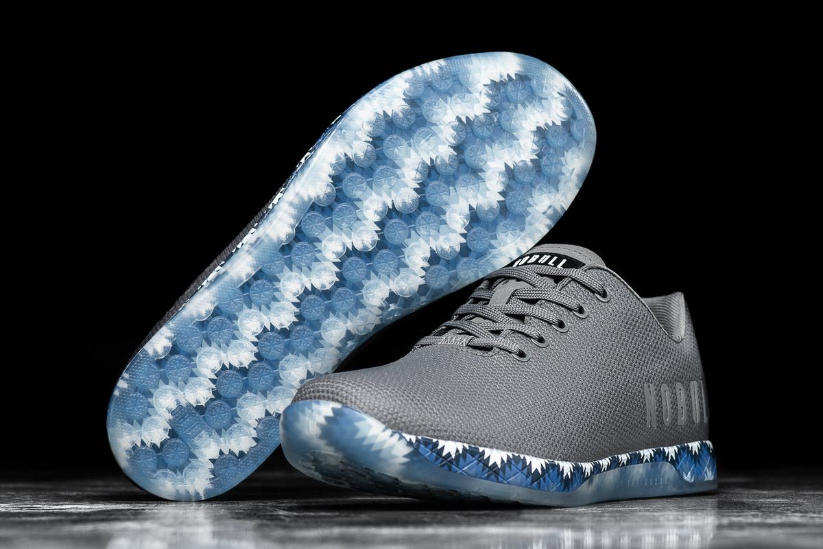 Nobull Superfabric Trainer Fitness Schoenen Dames Donkergrijs Blauw | 356802-DNE