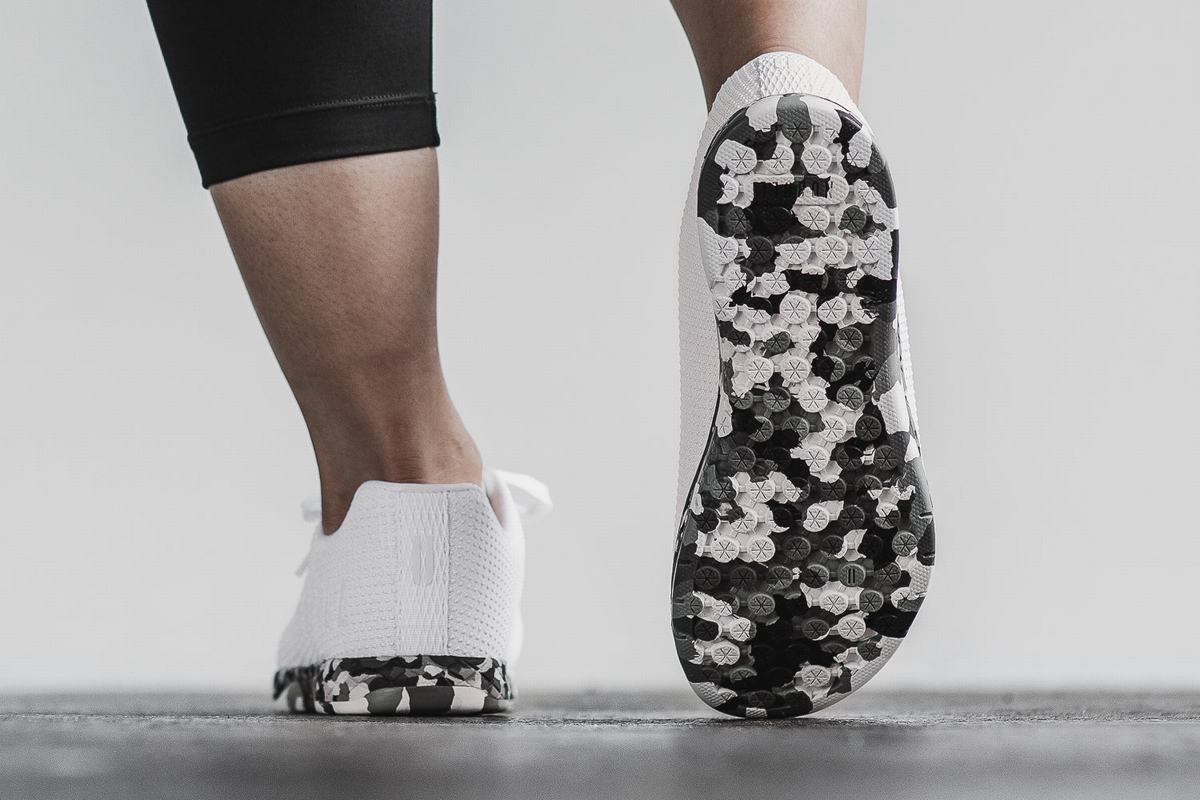 Nobull Superfabric Trainer Fitness Schoenen Dames Wit Grijs | 381964-BON