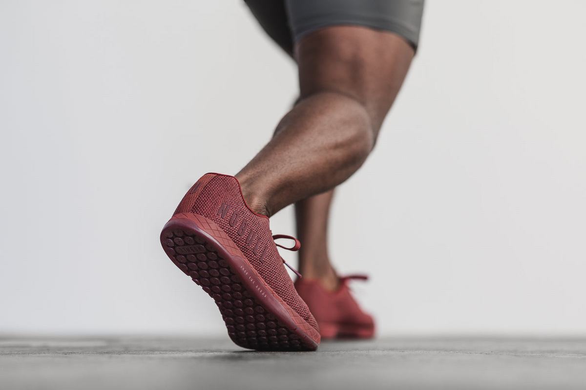 Nobull Superfabric Trainer Fitness Schoenen Heren Donkerrood | 386014-WQY