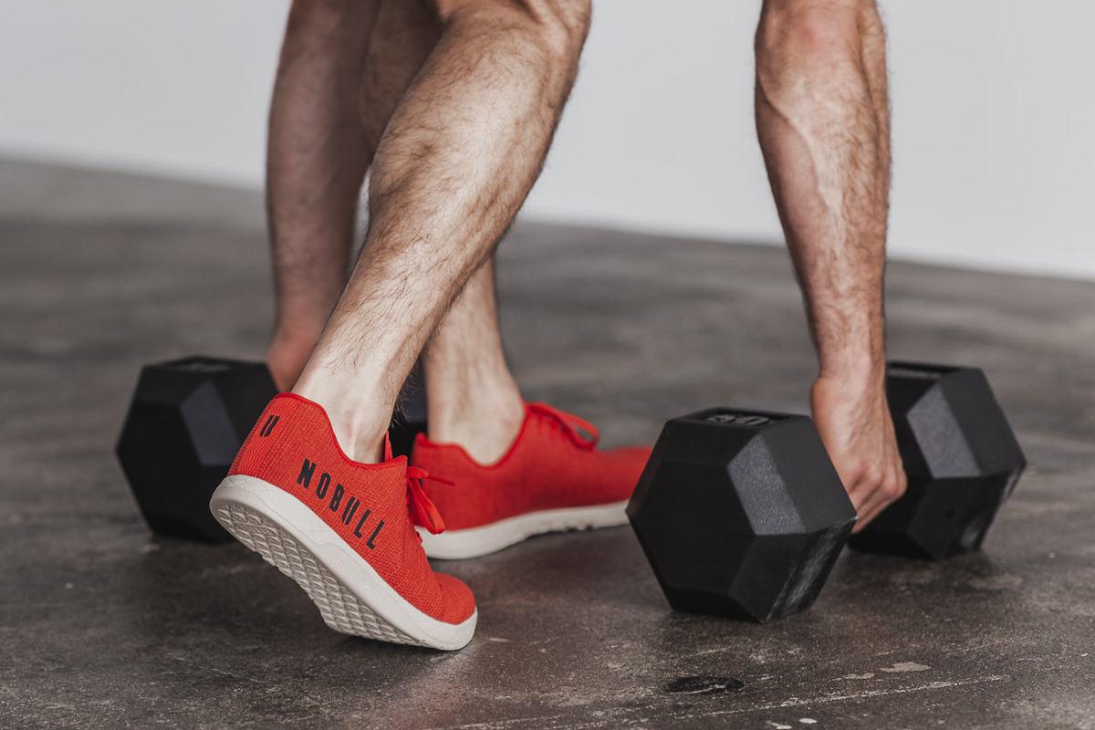 Nobull Superfabric Trainer Fitness Schoenen Heren Rood | 415986-NQM