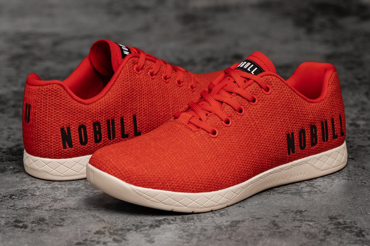 Nobull Superfabric Trainer Fitness Schoenen Heren Rood | 415986-NQM