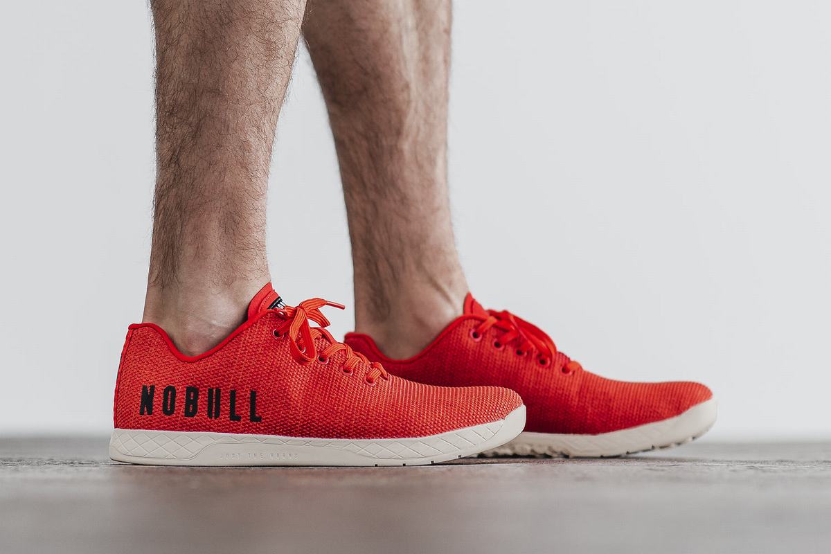 Nobull Superfabric Trainer Fitness Schoenen Heren Rood | 415986-NQM
