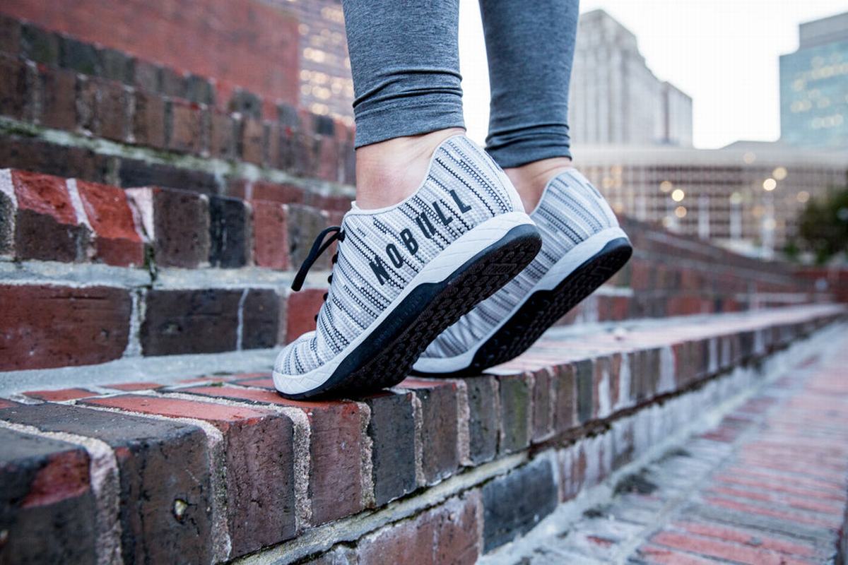 Nobull Superfabric Trainer Fitness Schoenen Dames Grijs | 417906-OUQ
