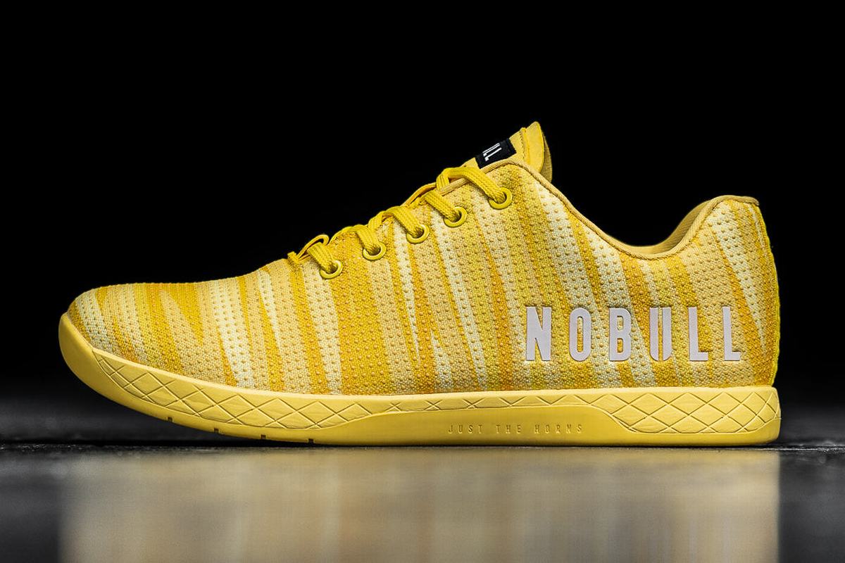 Nobull Superfabric Trainer Fitness Schoenen Heren Geel | 425180-QRX