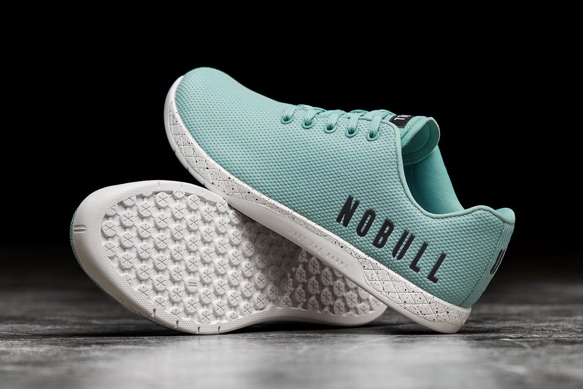 Nobull Superfabric Trainer Fitness Schoenen Heren Lichtturquoise | 425789-ZFH