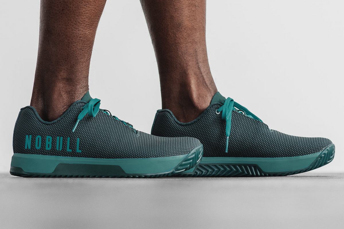 Nobull Superfabric Trainer Fitness Schoenen Heren Diepturquoise | 429306-JUW