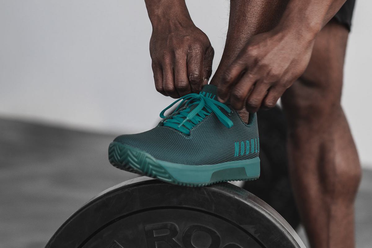 Nobull Superfabric Trainer Fitness Schoenen Heren Diepturquoise | 429306-JUW
