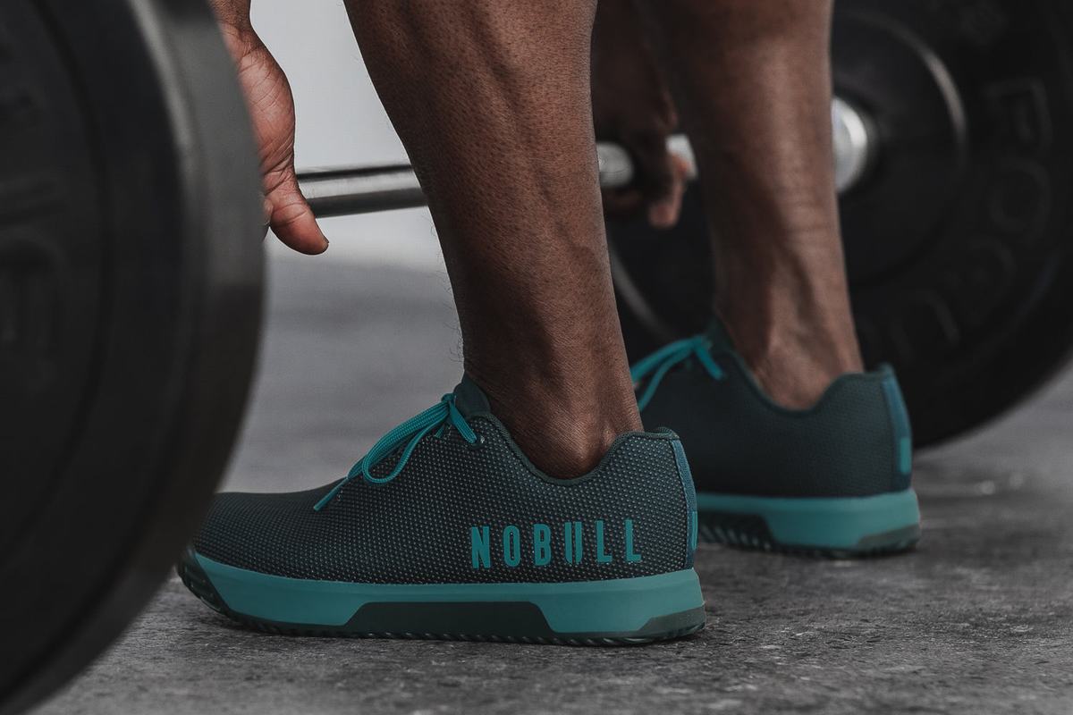 Nobull Superfabric Trainer Fitness Schoenen Heren Diepturquoise | 429306-JUW