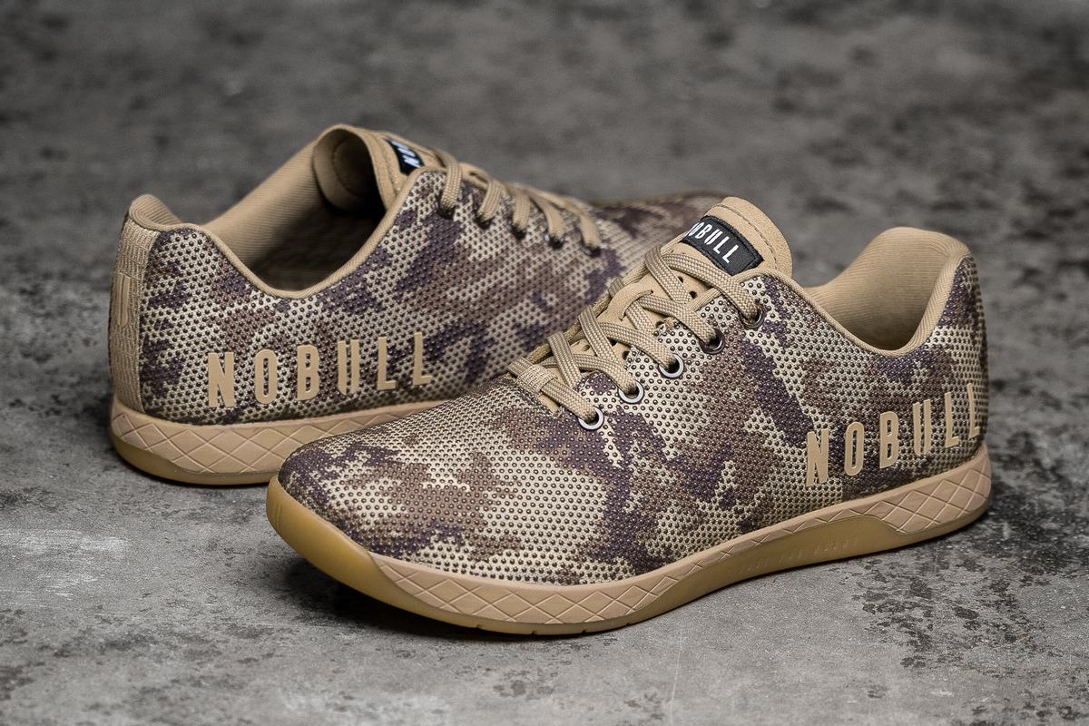 Nobull Superfabric Trainer Fitness Schoenen Dames Camo | 435872-GON