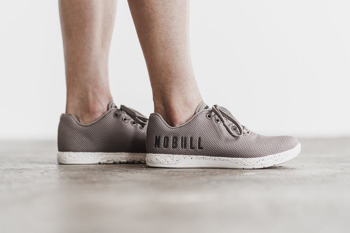 Nobull Superfabric Trainer Fitness Schoenen Dames Khaki | 530427-QNS
