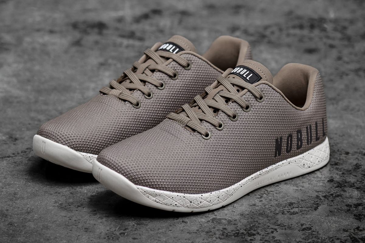 Nobull Superfabric Trainer Fitness Schoenen Dames Khaki | 530427-QNS
