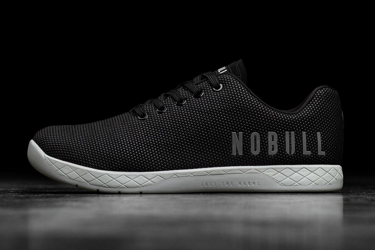 Nobull Superfabric Trainer Fitness Schoenen Dames Zwart Grijs | 562980-YQS
