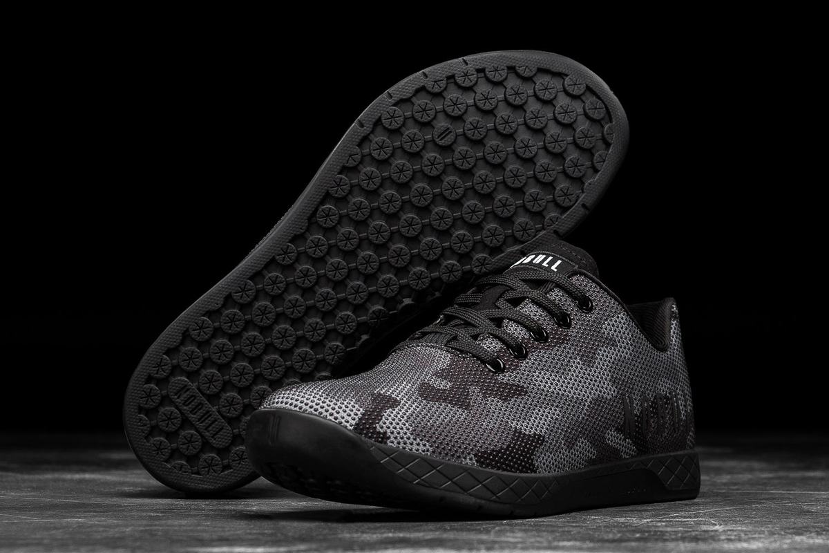Nobull Superfabric Trainer Fitness Schoenen Dames Zwart Camo | 573469-LNM