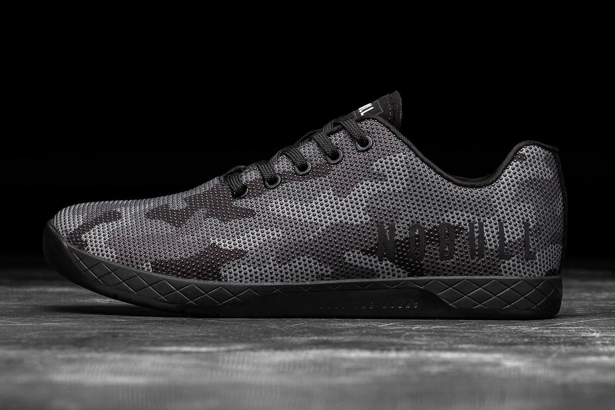 Nobull Superfabric Trainer Fitness Schoenen Dames Zwart Camo | 573469-LNM
