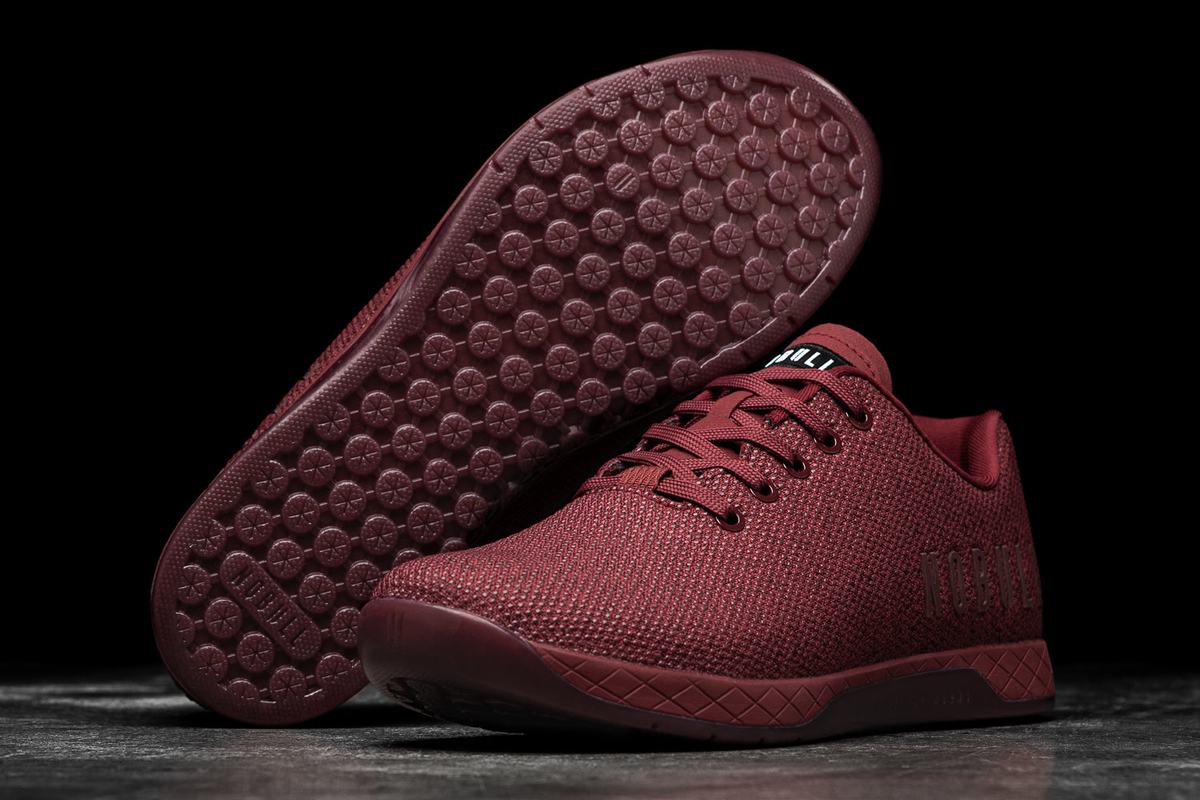 Nobull Superfabric Trainer Fitness Schoenen Dames Donkerrood | 614730-HXW