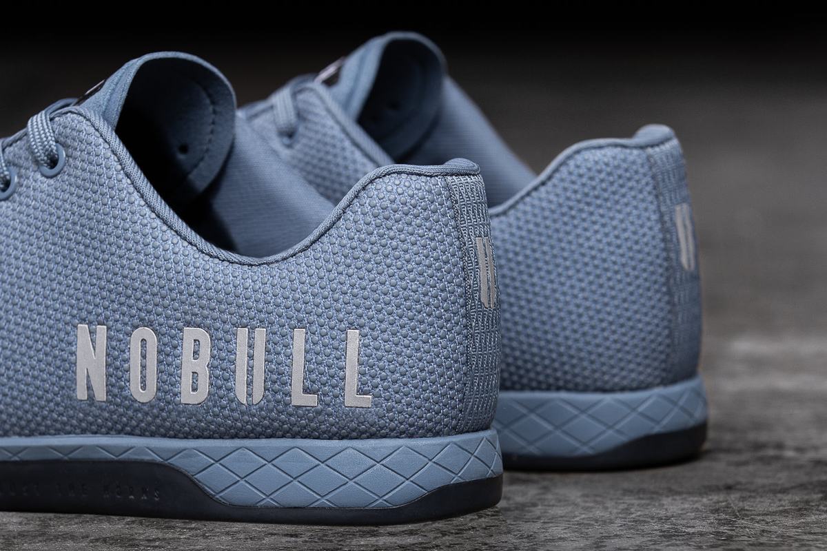 Nobull Superfabric Trainer Fitness Schoenen Heren Grijs Blauw | 640529-WJM