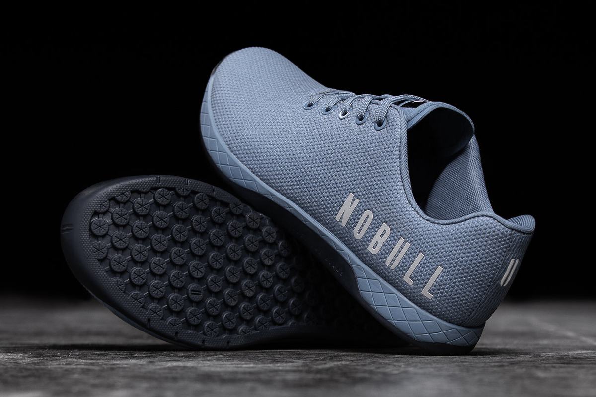 Nobull Superfabric Trainer Fitness Schoenen Heren Grijs Blauw | 640529-WJM