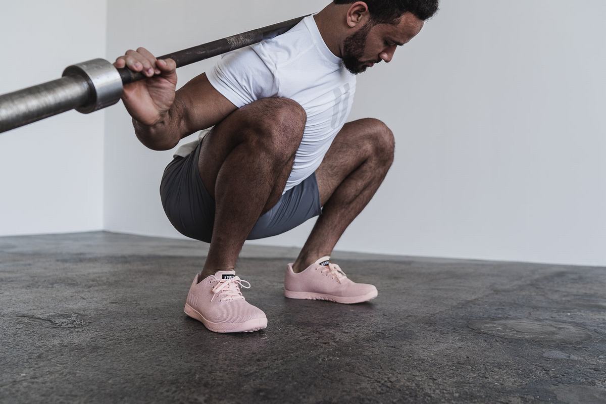 Nobull Superfabric Trainer Fitness Schoenen Heren Roze | 682159-GHV