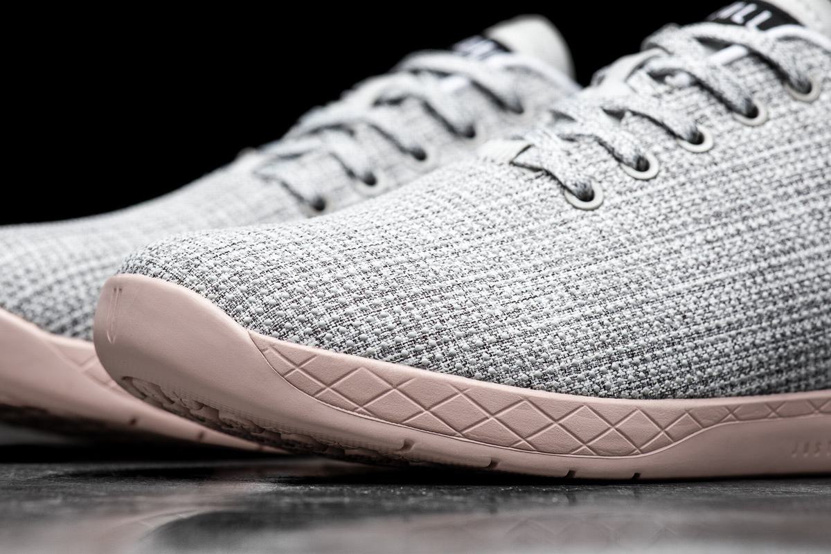 Nobull Superfabric Trainer Fitness Schoenen Heren Wit Roze | 703589-OIN