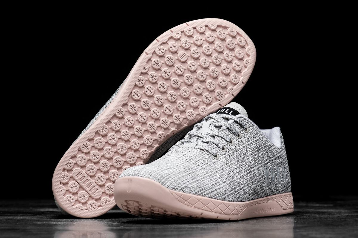 Nobull Superfabric Trainer Fitness Schoenen Heren Wit Roze | 703589-OIN