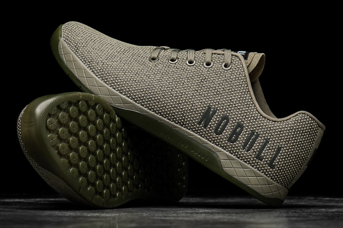 Nobull Superfabric Trainer Fitness Schoenen Heren Olijfgroen | 736802-CTD