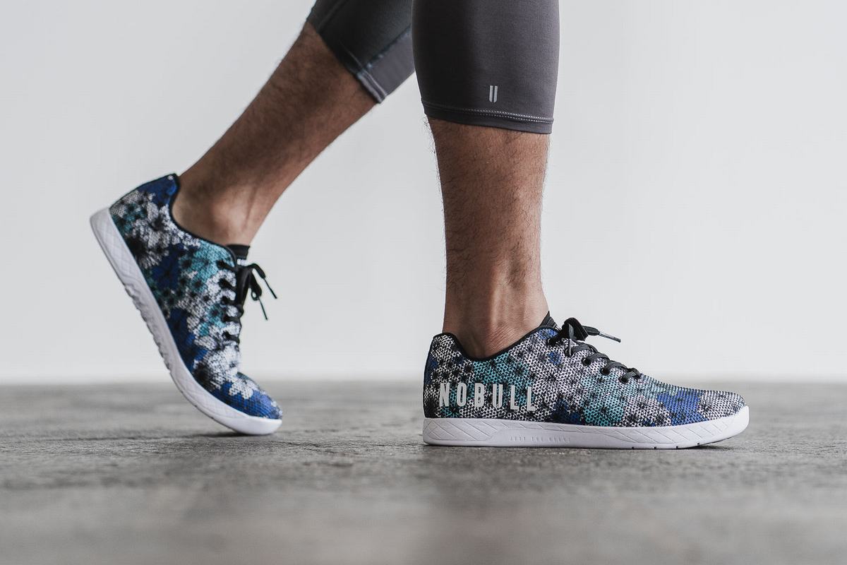 Nobull Superfabric Trainer Fitness Schoenen Heren Midnight Floral | 740983-LUC