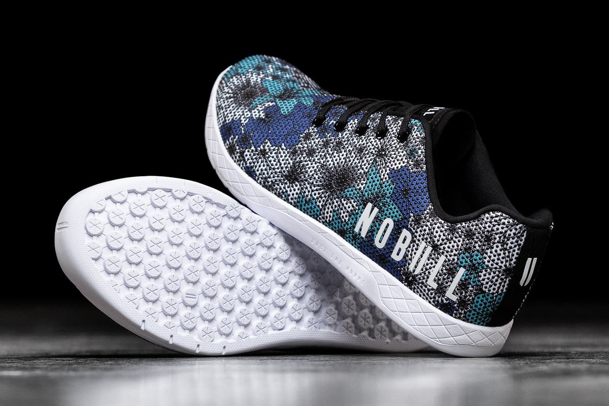 Nobull Superfabric Trainer Fitness Schoenen Heren Midnight Floral | 740983-LUC