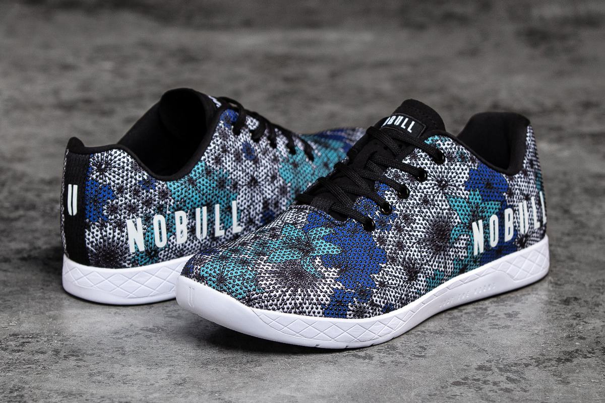 Nobull Superfabric Trainer Fitness Schoenen Heren Midnight Floral | 740983-LUC