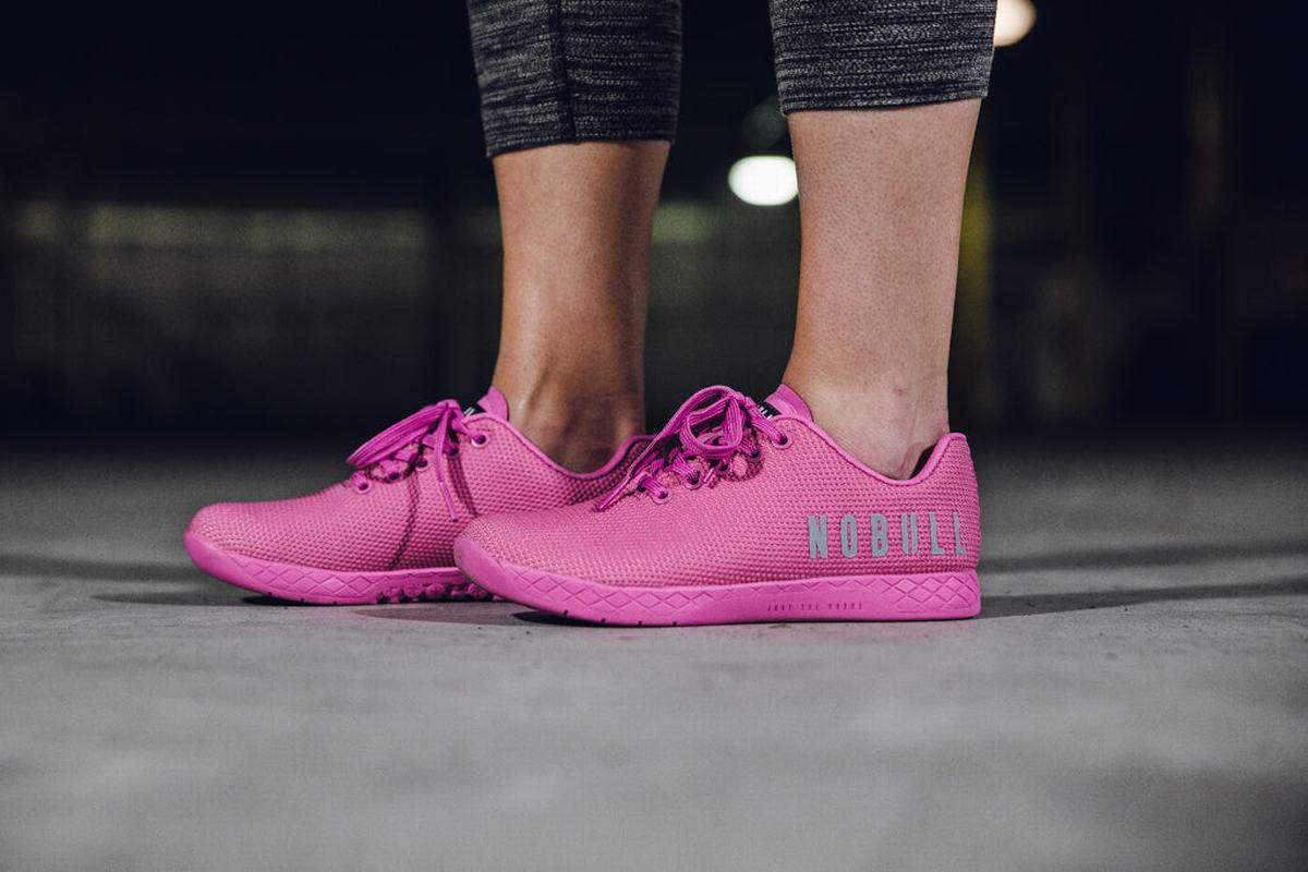 Nobull Superfabric Trainer Fitness Schoenen Dames Lichtroze | 746905-USW