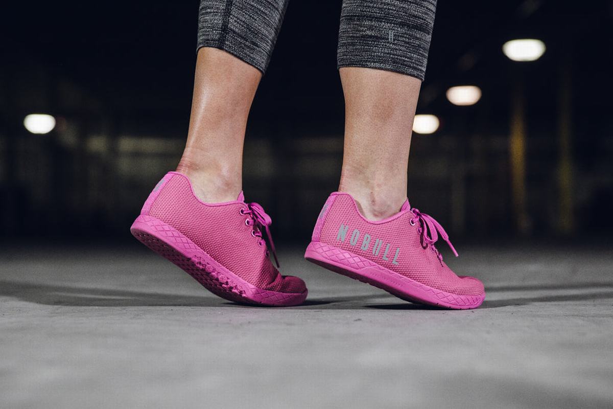 Nobull Superfabric Trainer Fitness Schoenen Dames Lichtroze | 746905-USW