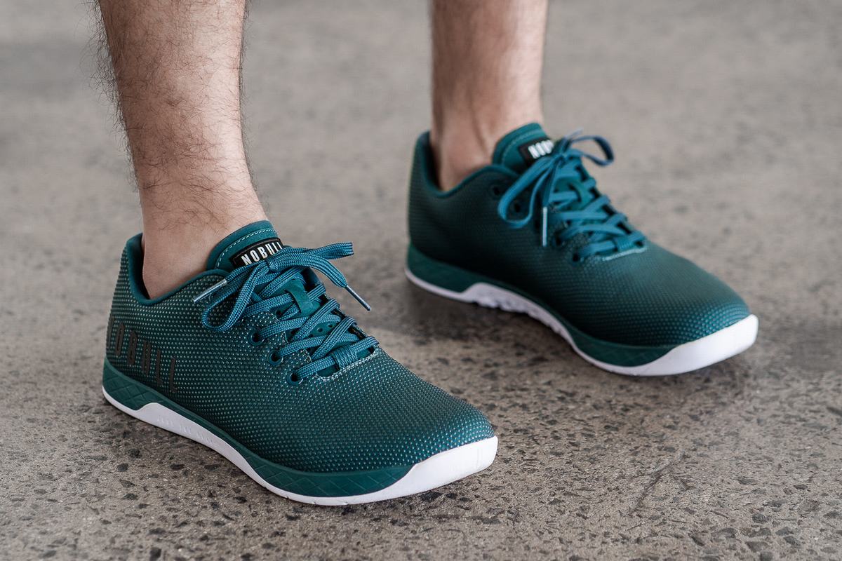 Nobull Superfabric Trainer Fitness Schoenen Heren Diepturquoise | 764315-PXL