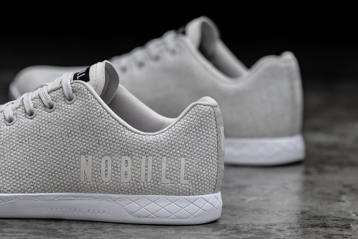 Nobull Superfabric Trainer Fitness Schoenen Heren Grijs | 816903-NXC