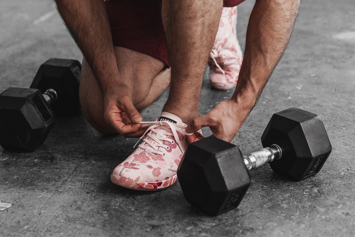 Nobull Superfabric Trainer Fitness Schoenen Heren Roze | 820473-YDW
