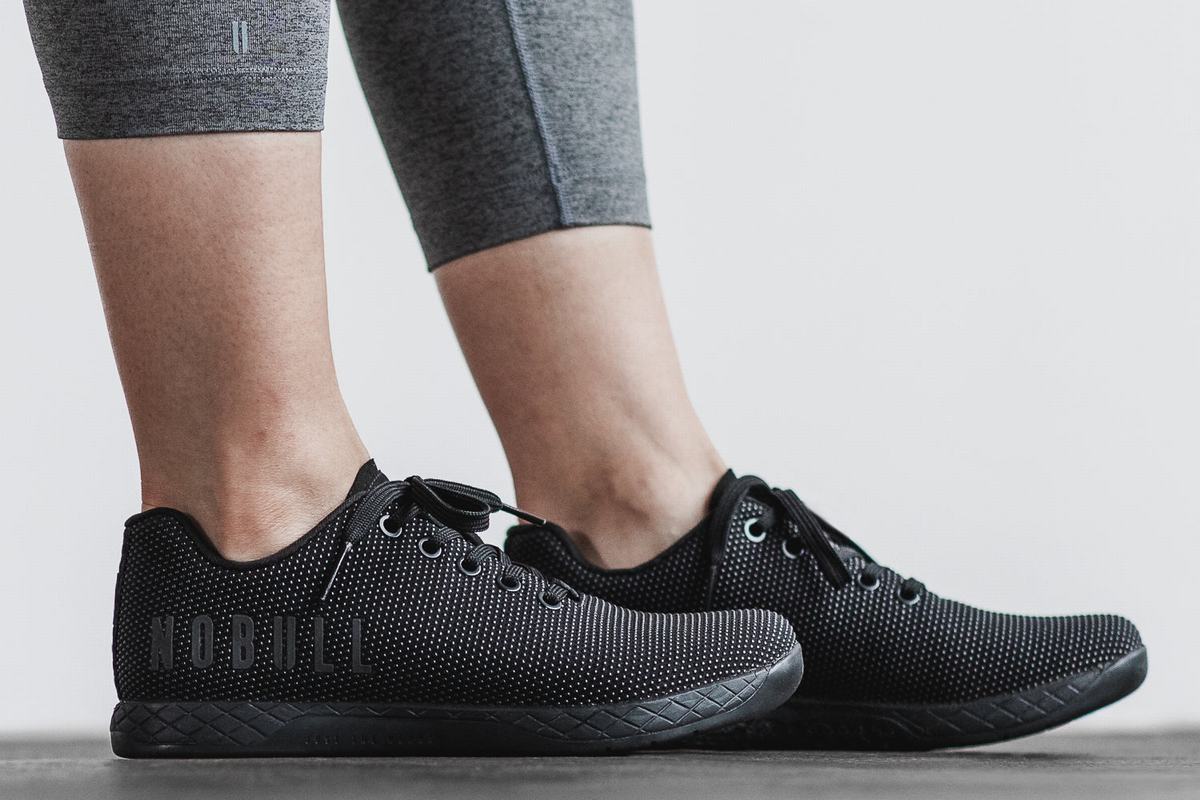 Nobull Superfabric Trainer Fitness Schoenen Dames Zwart | 825316-PNI