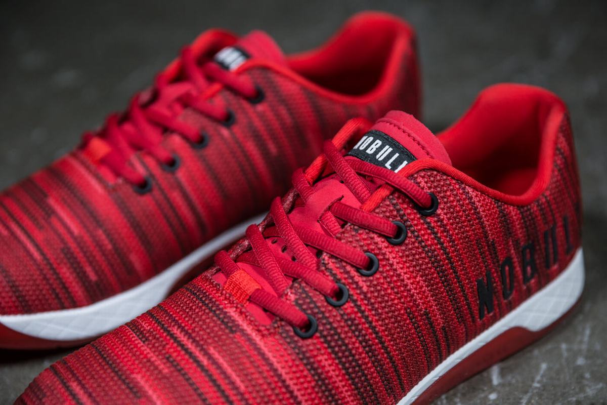 Nobull Superfabric Trainer Fitness Schoenen Heren Rood | 851472-XJB