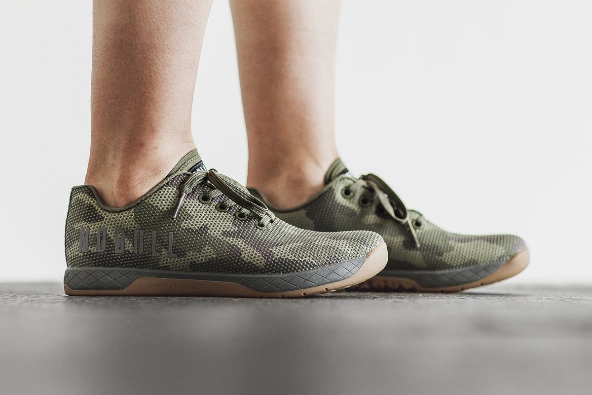 Nobull Superfabric Trainer Fitness Schoenen Dames Camo | 854726-CRP