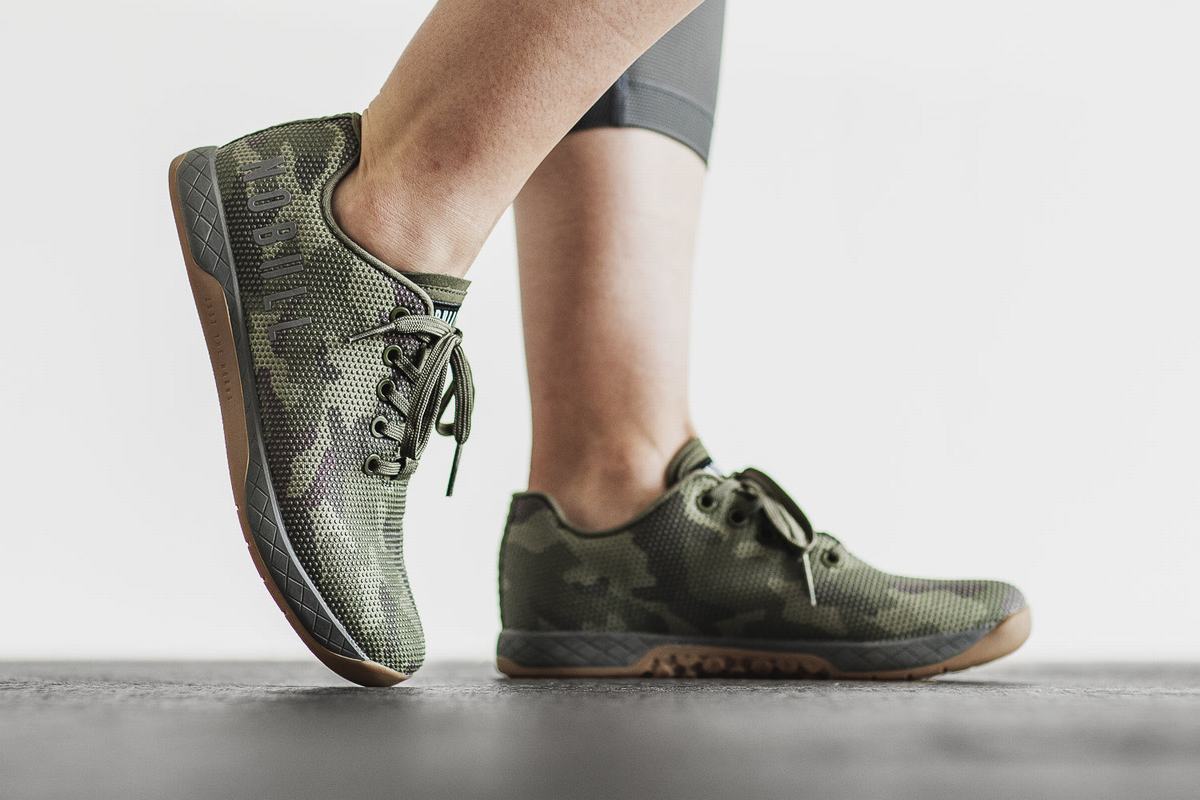 Nobull Superfabric Trainer Fitness Schoenen Dames Camo | 854726-CRP