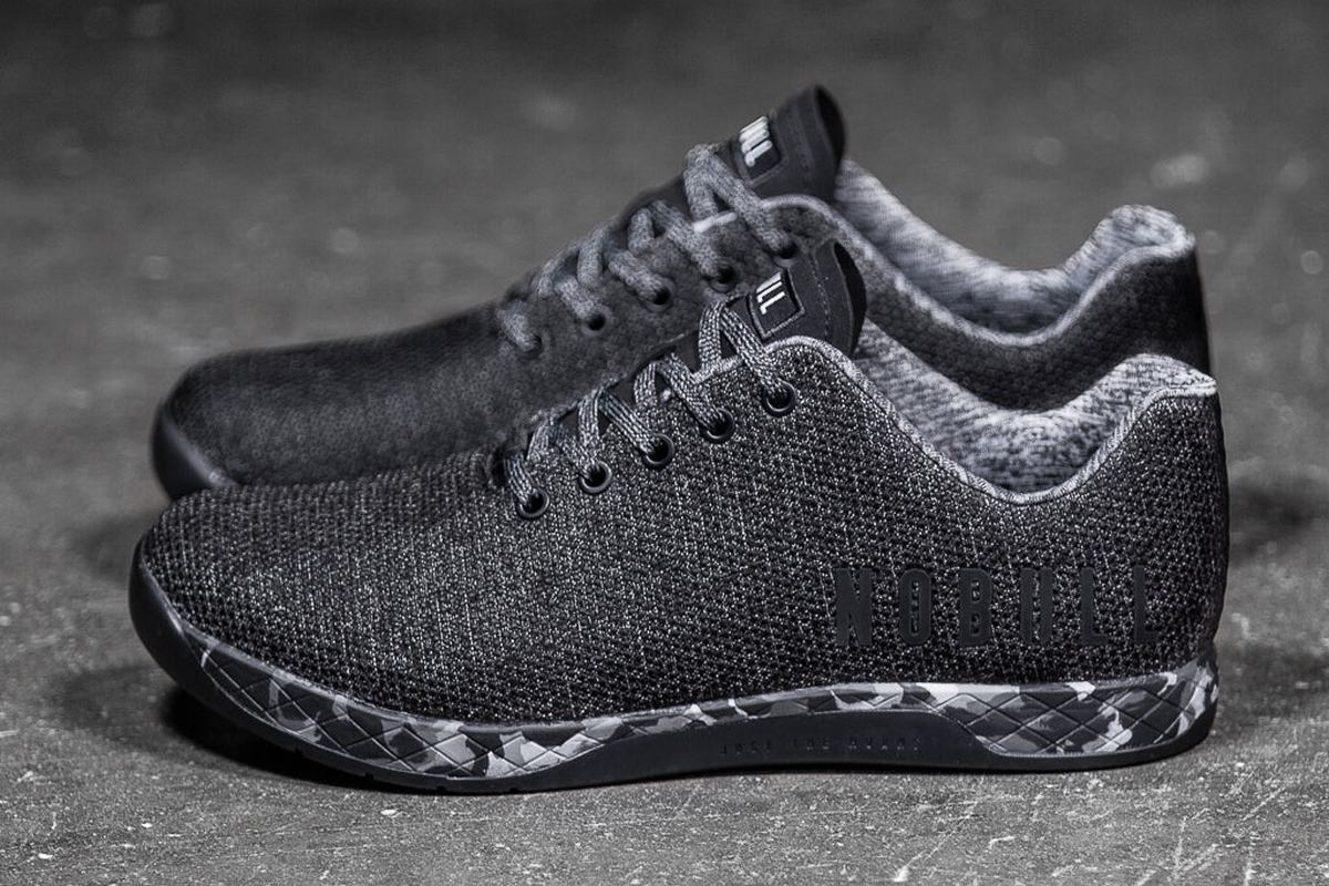 Nobull Superfabric Trainer Fitness Schoenen Heren Zwart Grijs | 857293-RNI